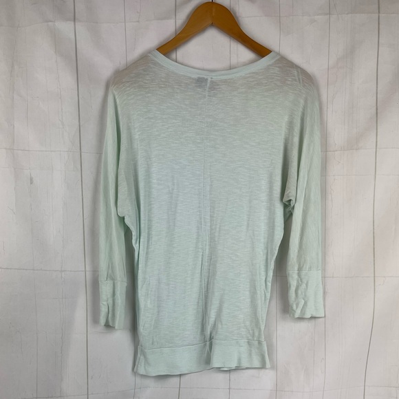 Cynthia Rowley Light Green V Neck Long Sleeve Top Size S - Picture 3 of 4